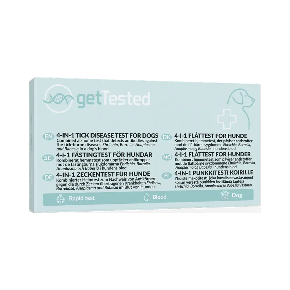 GetTested 4-i-1 Fästingtest för hundar blodsnabbtest 1 st