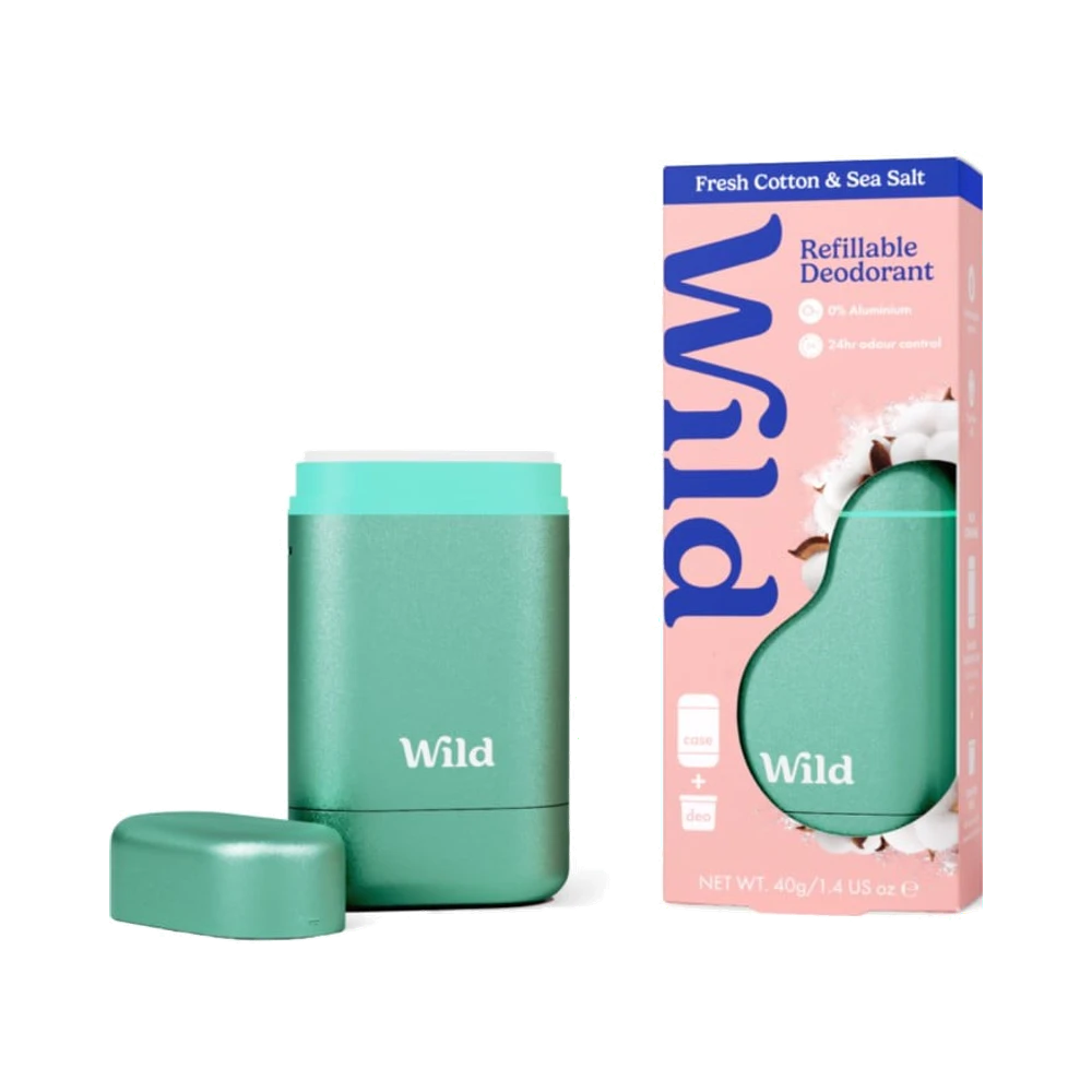 Wild Aqua Case and Fresh Cotton & Sea Salt Starter Pack deo 40 g