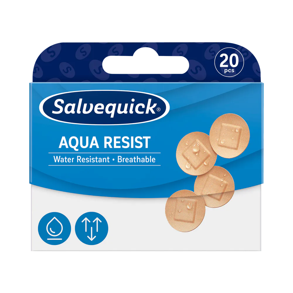 Salvequick Aqua resist små runda plåster 20 st