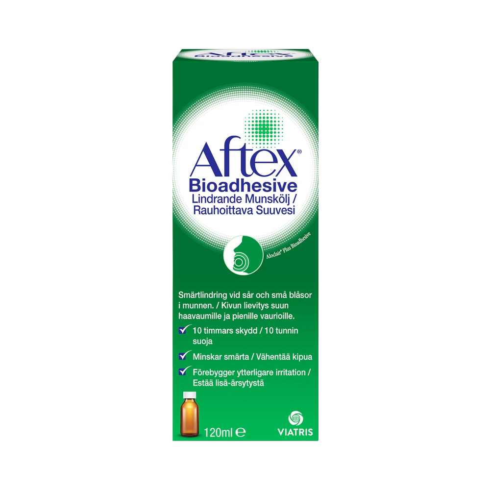 Aftex Bioadhesive Lindrande munskölj 120 ml