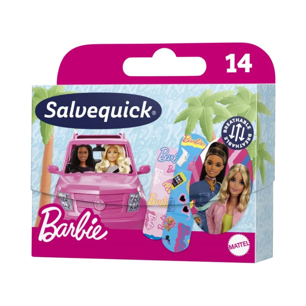 Salvequick Barbie plåster 14 st