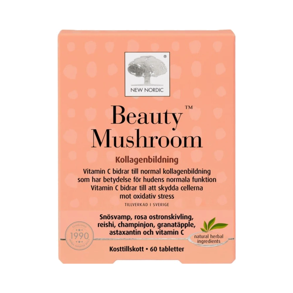 New Nordic Beauty Mushroom 60 tabletter