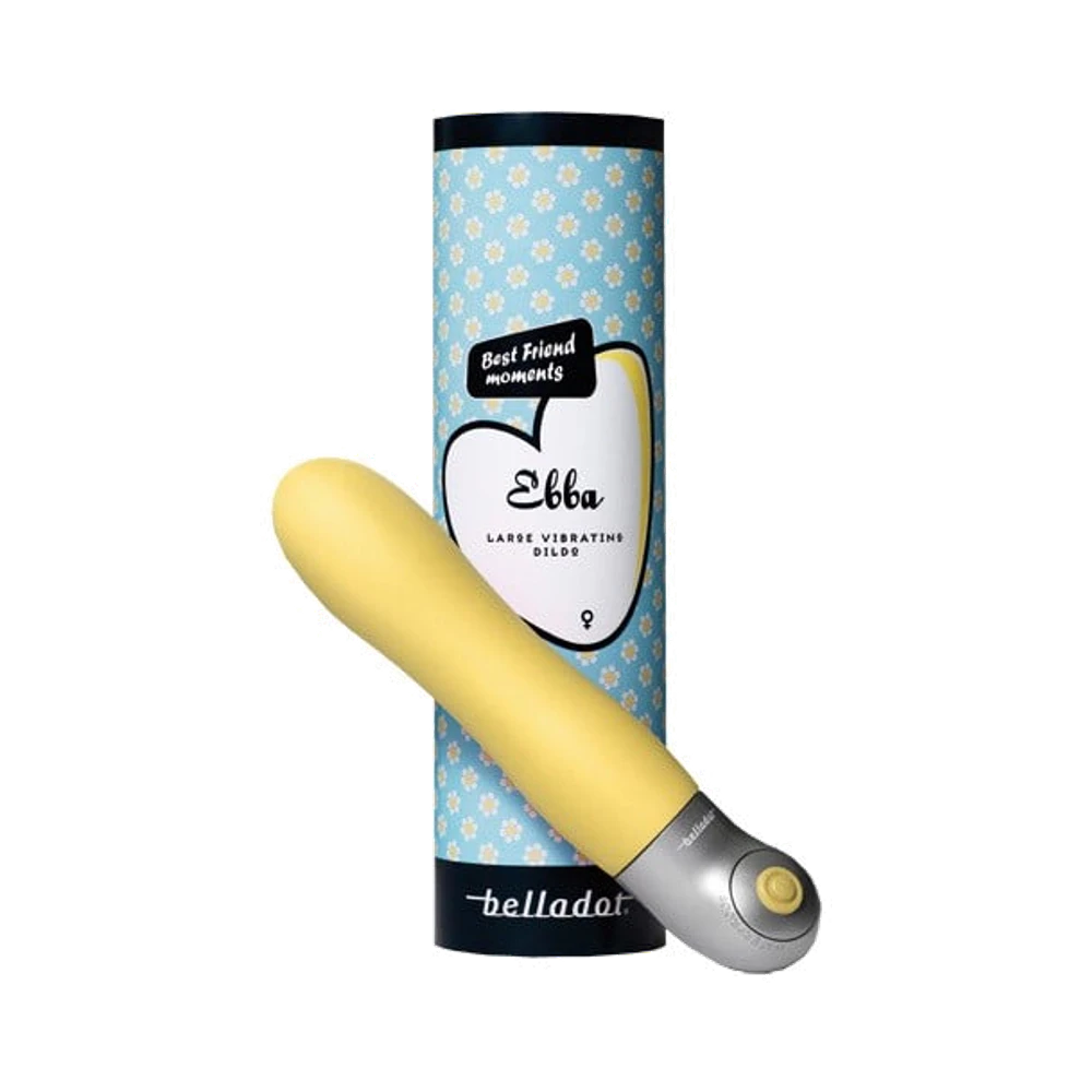 Belladot Ebba Large Gul vibrerande dildo 1 st