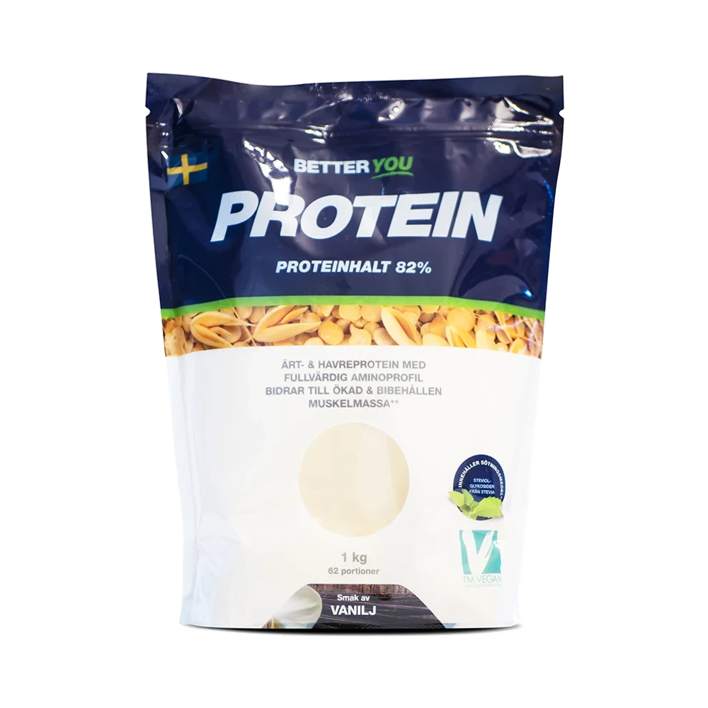 Better You Ärt- och Havreprotein Vanilj proteinpulver 1 kg