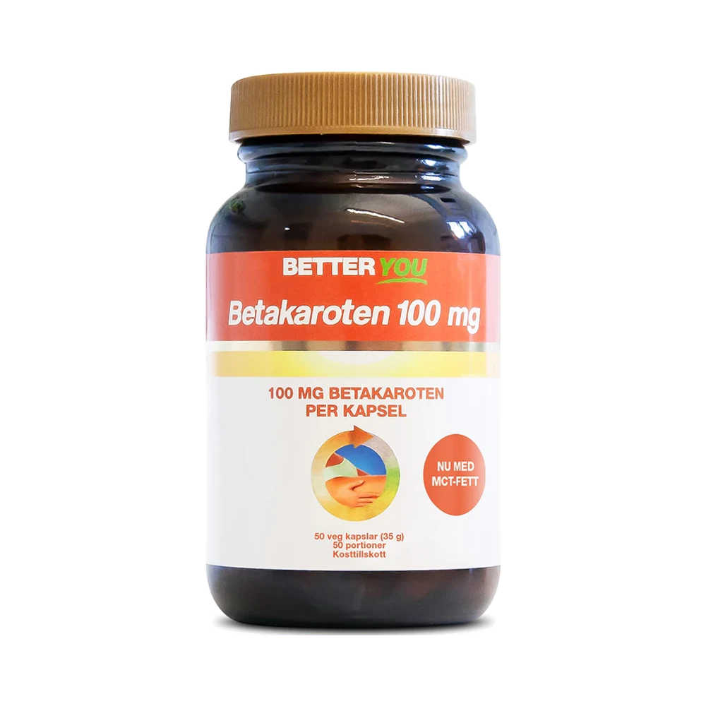Better You Betakaroten 100 mg 50 kapslar