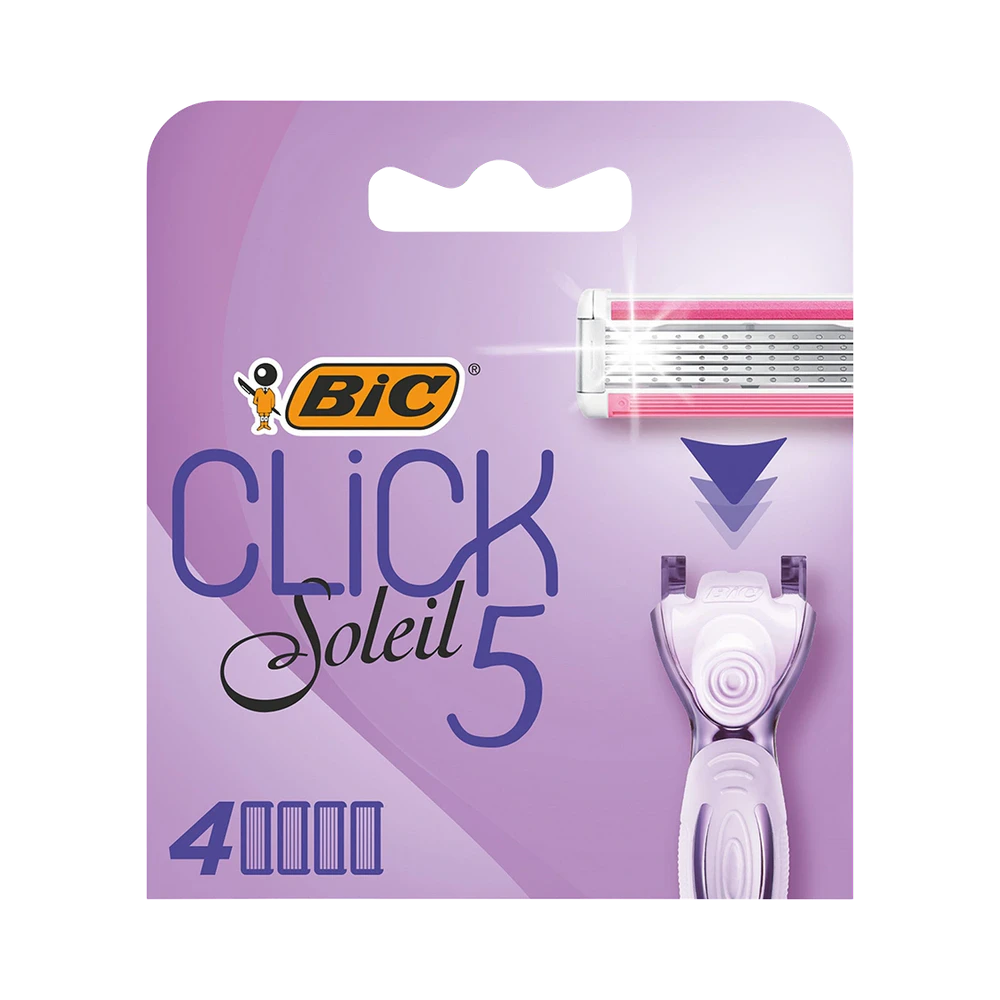 BIC Soleil Click 5 rakbladsrefill 4 st