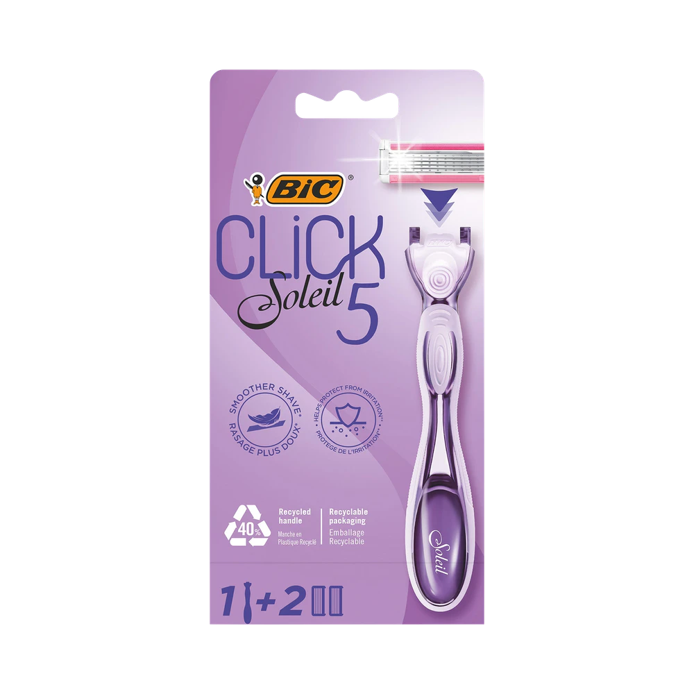 BIC Soleil Click 5 rakhyvel 1 st + rakblad 2 st