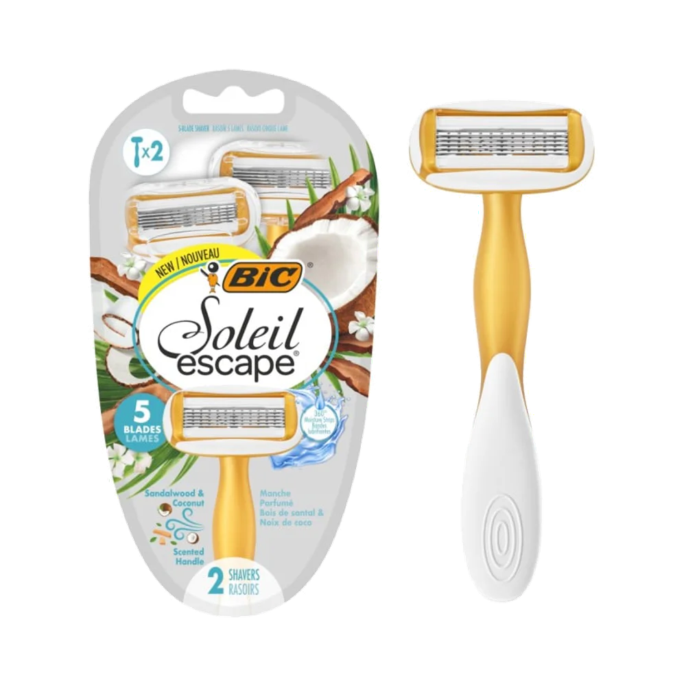 BIC Soleil Escape Sandalwood & Coconut rakhyvel 2 st