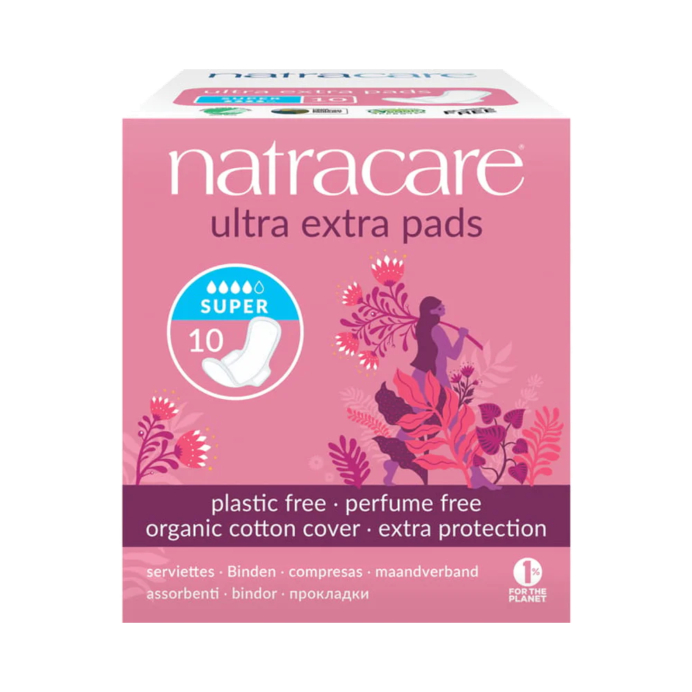 Natracare Ultra Extra Super Vingar pads 10 st