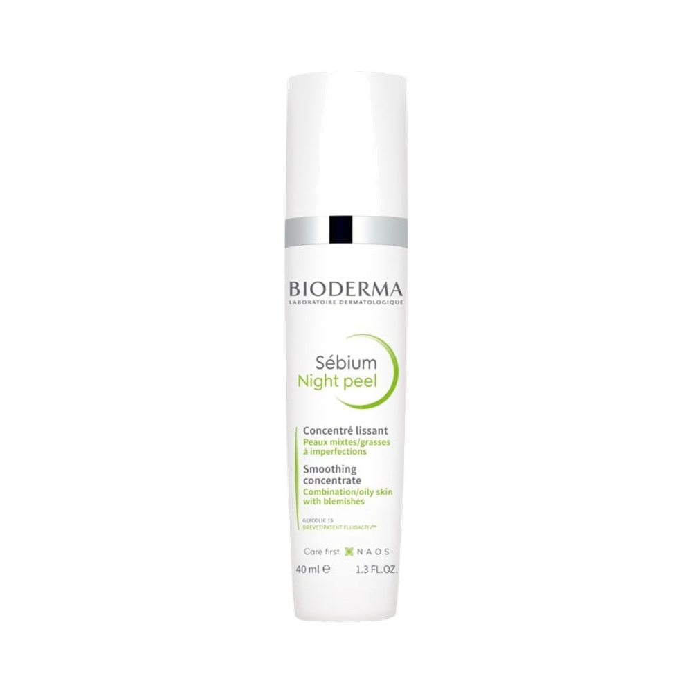 Bioderma Sébium Night Peel Glykolsyra 15 % nattpeeling 40 ml