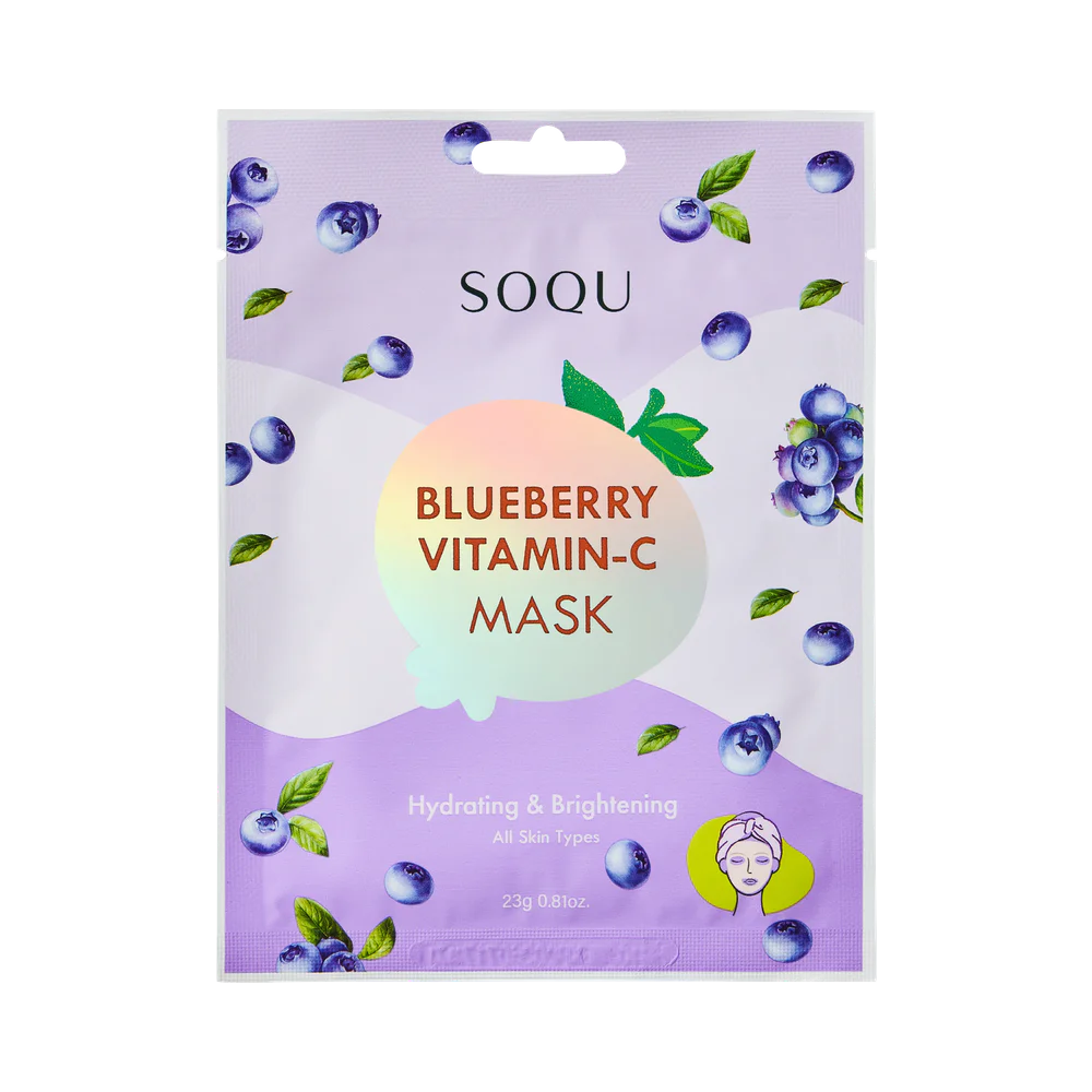 SOQU Blueberry Vitamin C sheet mask 1 st