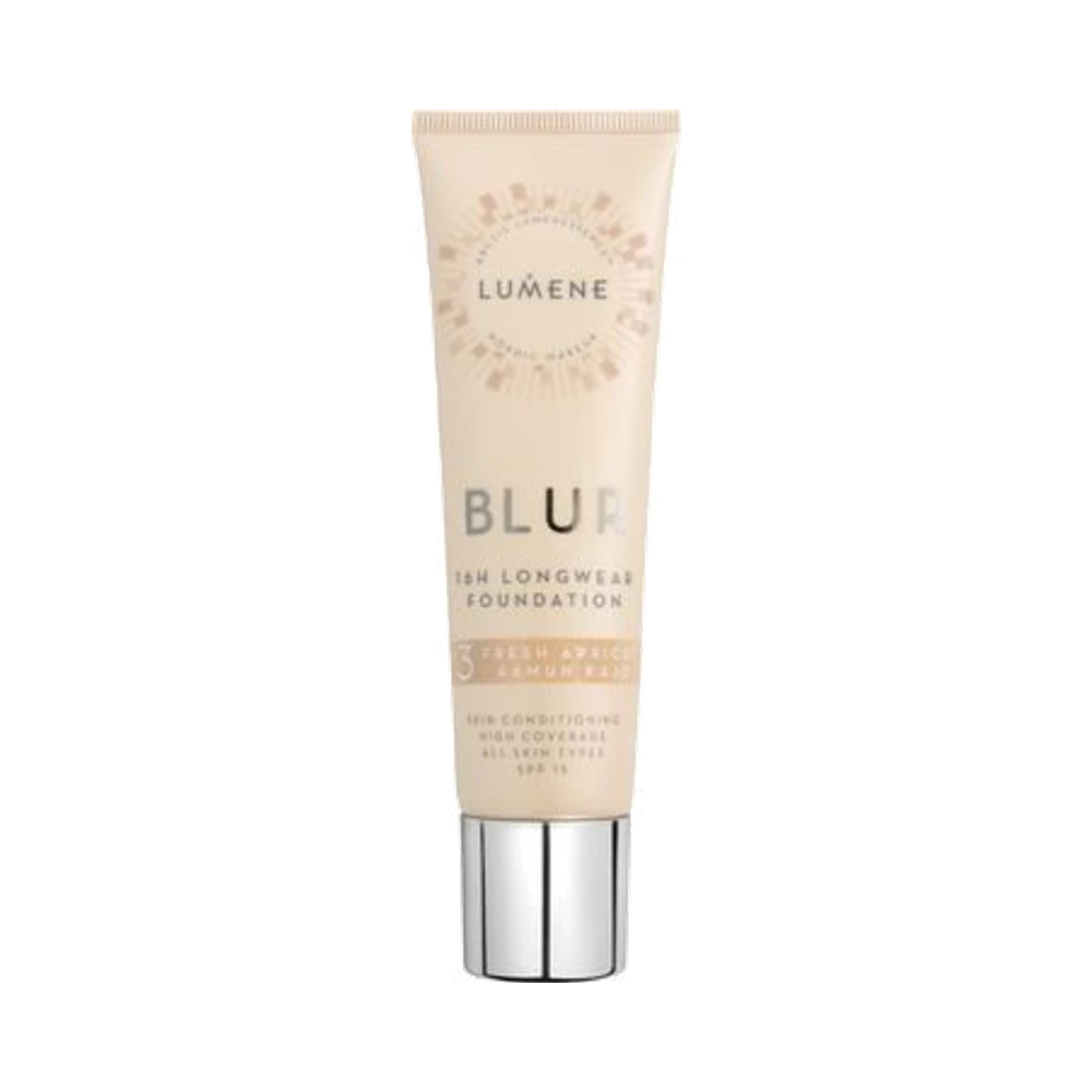 Lumene Blur 16H Longwear Shade 3 Fresh Apricot foundation 30 ml