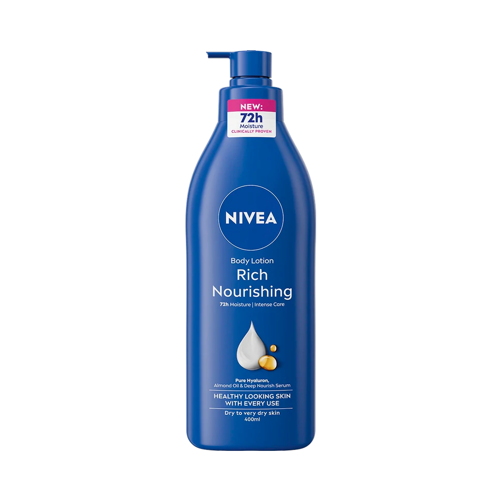 NIVEA Body Essentials Caring Milk Pump kroppslotion 400 ml