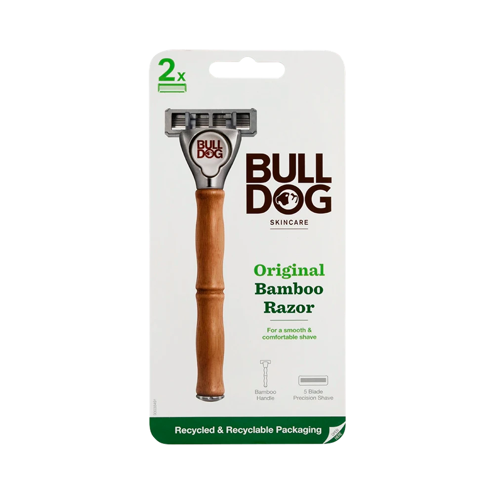 Bulldog Original Bamboo rakhyvel 1 st + rakblad 2 st