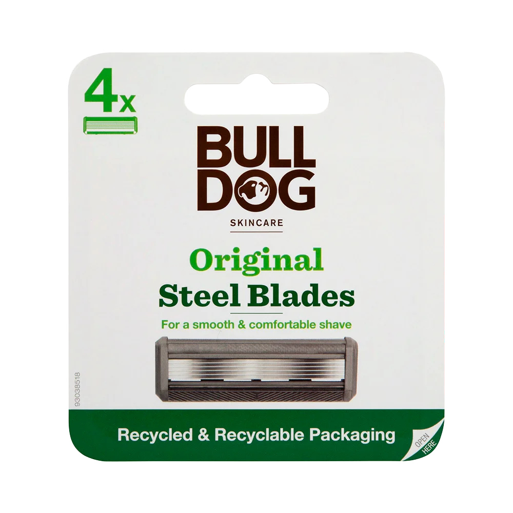 Bulldog Original Steel Blades rakblad 4 st
