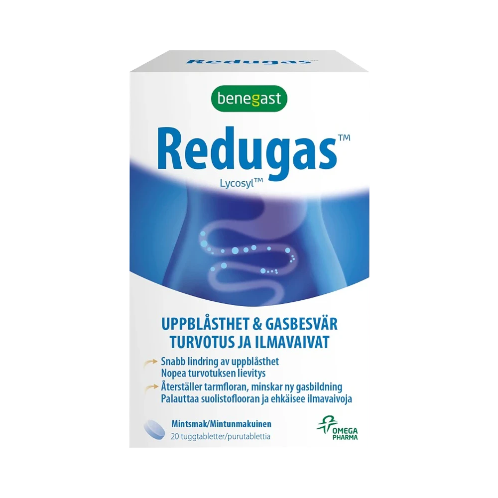 Benegast Redugas tuggtablett 20 st