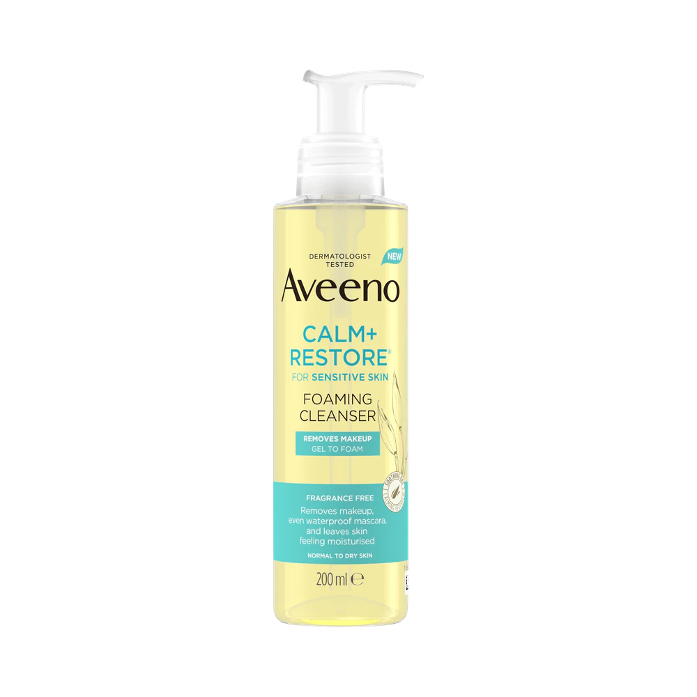 Aveeno CALM+RESTORE® Foaming cleanser 200 ml