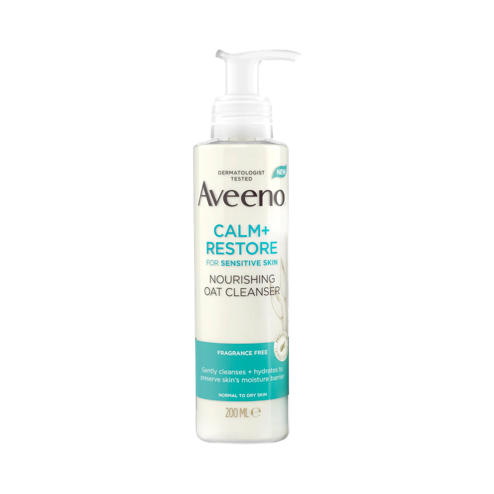 Aveeno CALM+RESTORE® Nourishing Oat cleanser 200 ml
