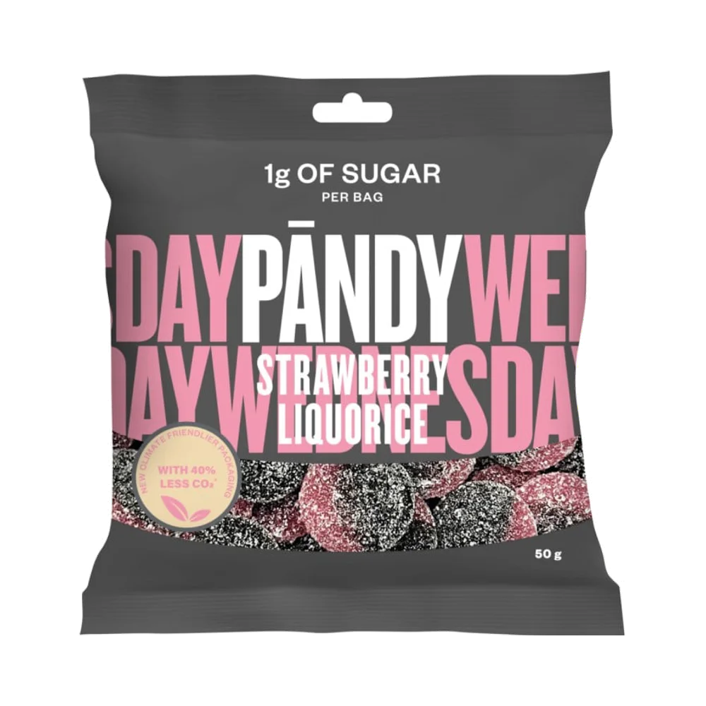 Pändy Candy Strawberry/ liquorice 50 g