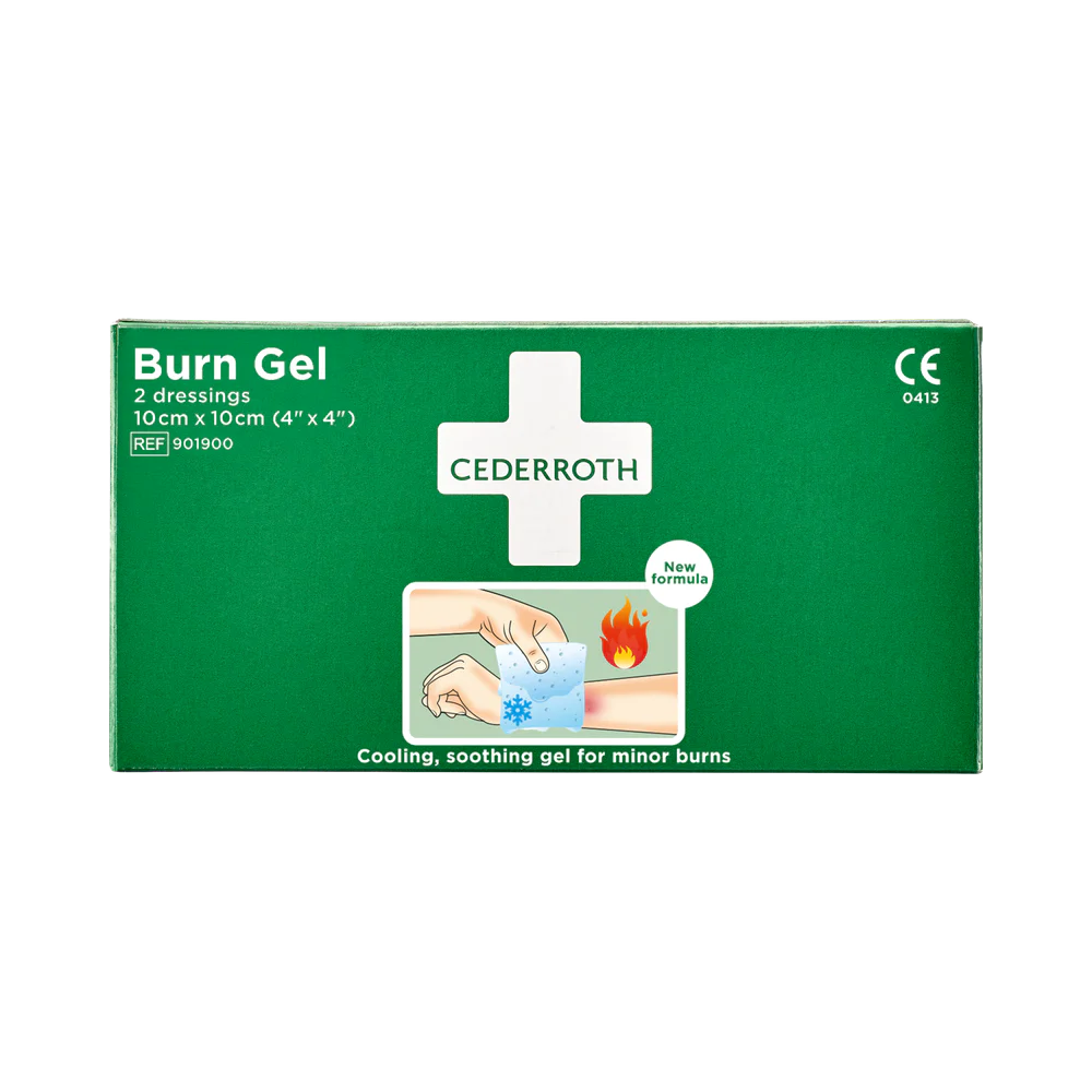 Cederroth First Aid Burn Gel Dressing 2 kompresser 10×10 cm