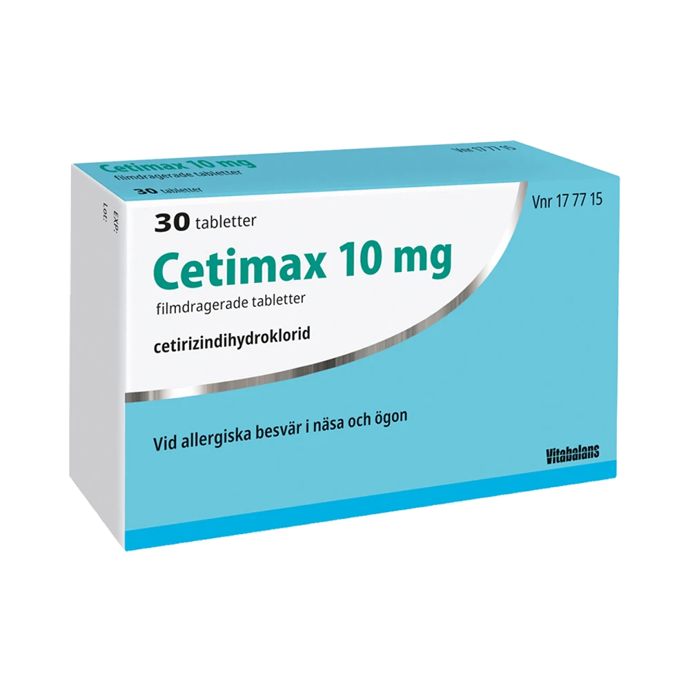 Cetimax Blister 10 mg filmdragerade tabletter 30 st