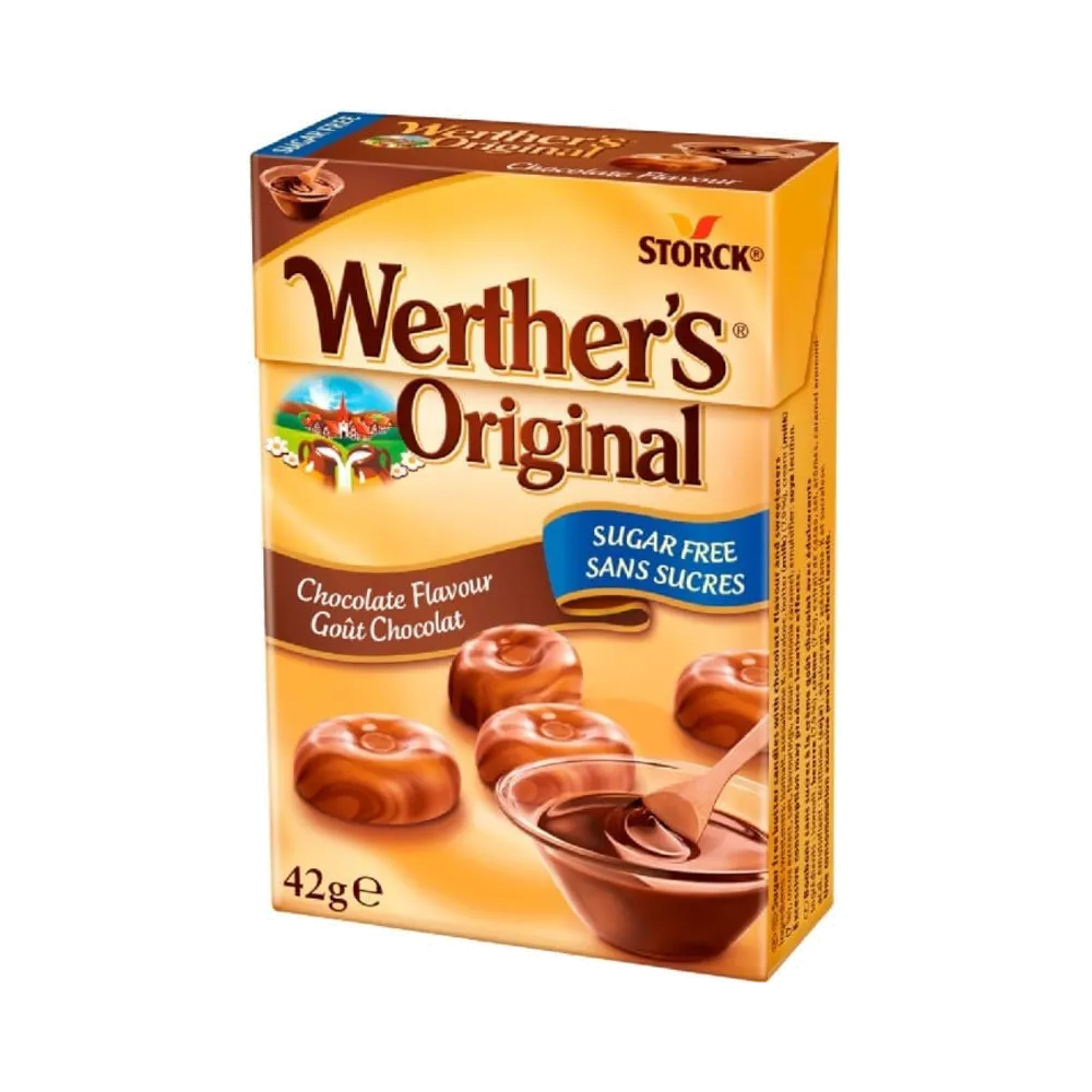 Werther’s Original SugarFree Chocolate gräddkolor 42 g