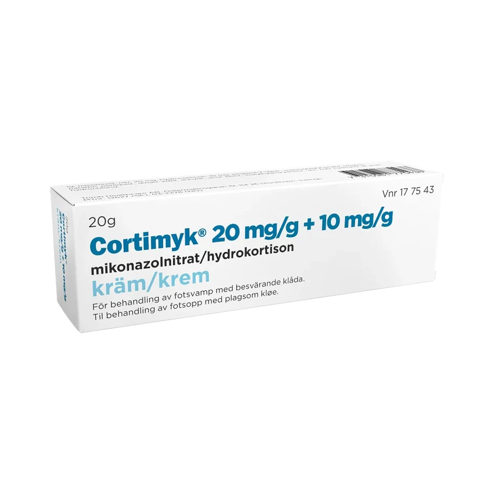 Cortimyk 20 mg/g + 10 mg/g kräm 20 g
