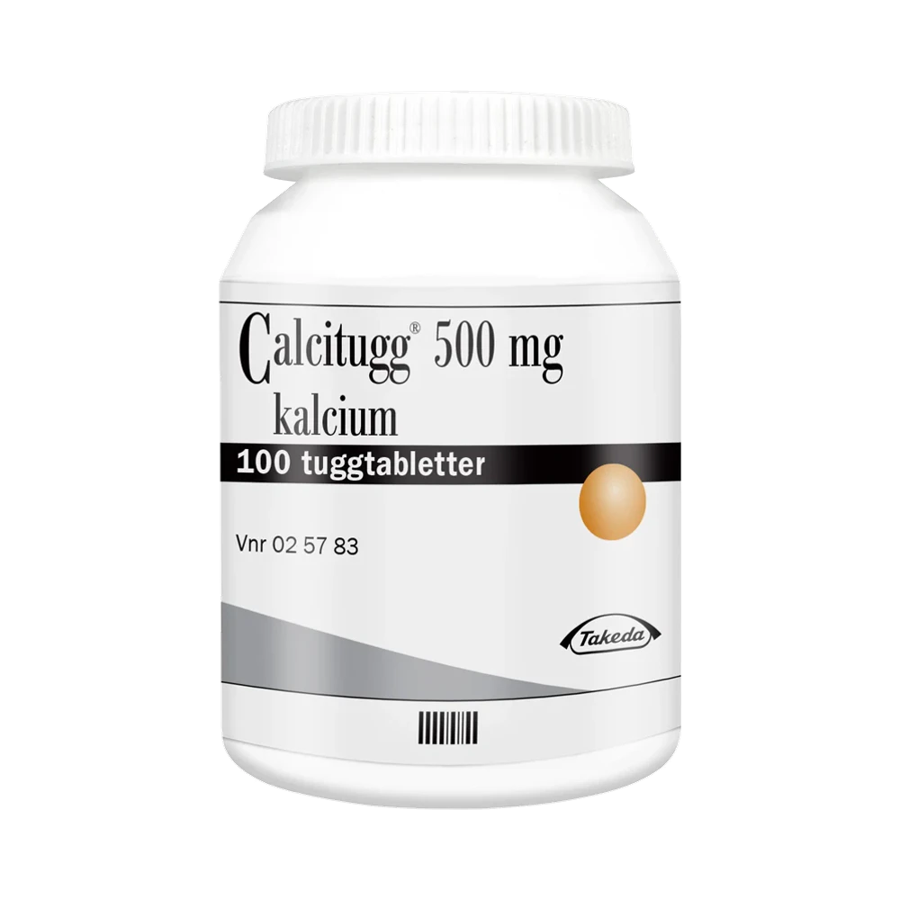 Calcitugg 500 mg tuggtablett 100 st