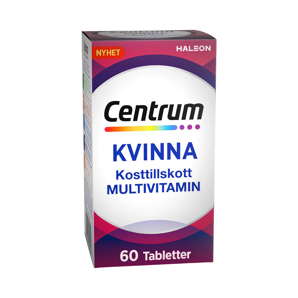 Centrum Kvinna Multivitamin-multimineral tabletter 60 st