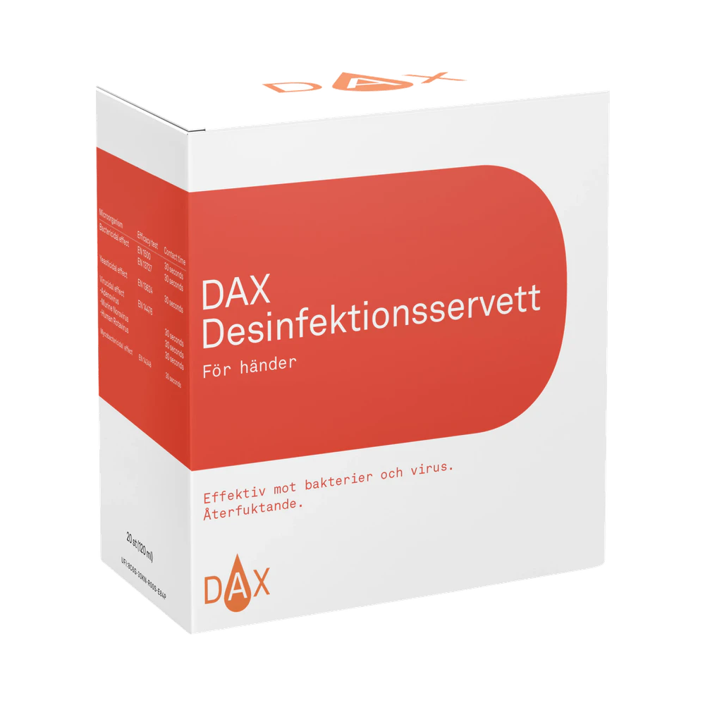 DAX Händer desinfektionsservetter 20 st