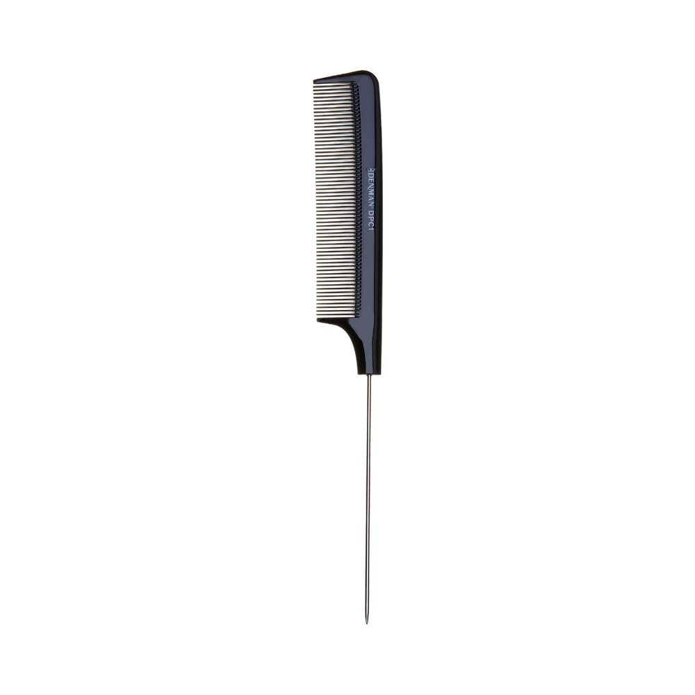 Denman DPC1 Pin Tail Comb Black pinnkam 1 st