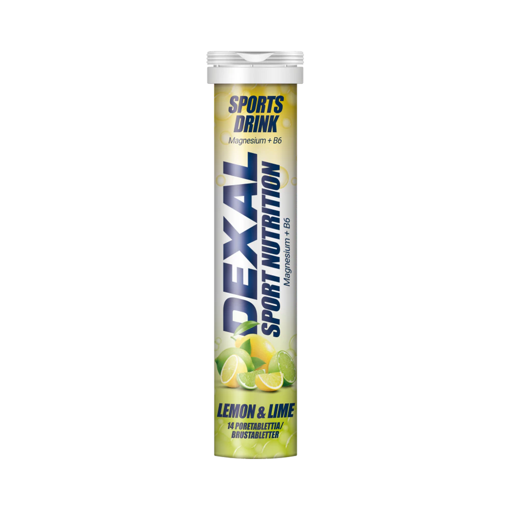 Dexal Sport Nutrition Magnesium + B6 Lemon & Lime brustabletter 14 st