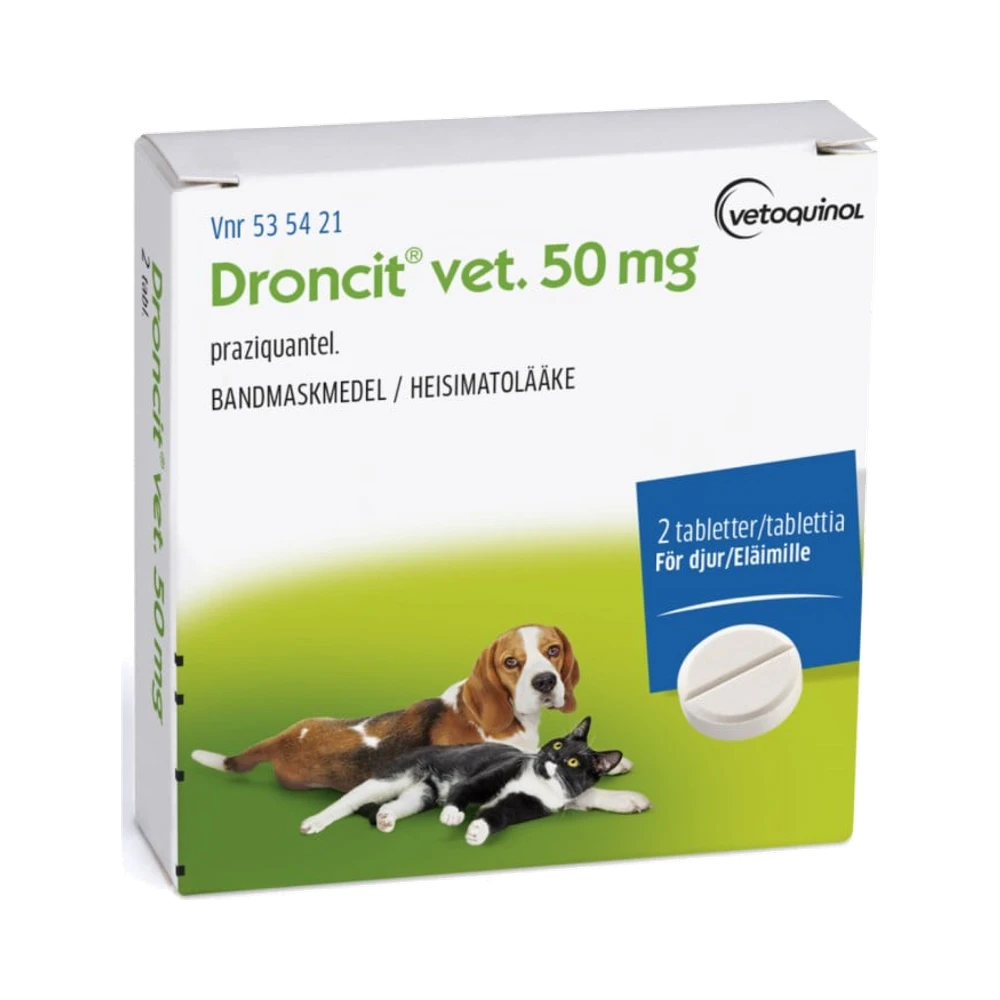 Droncit Vet. 50 mg 2 tabletter