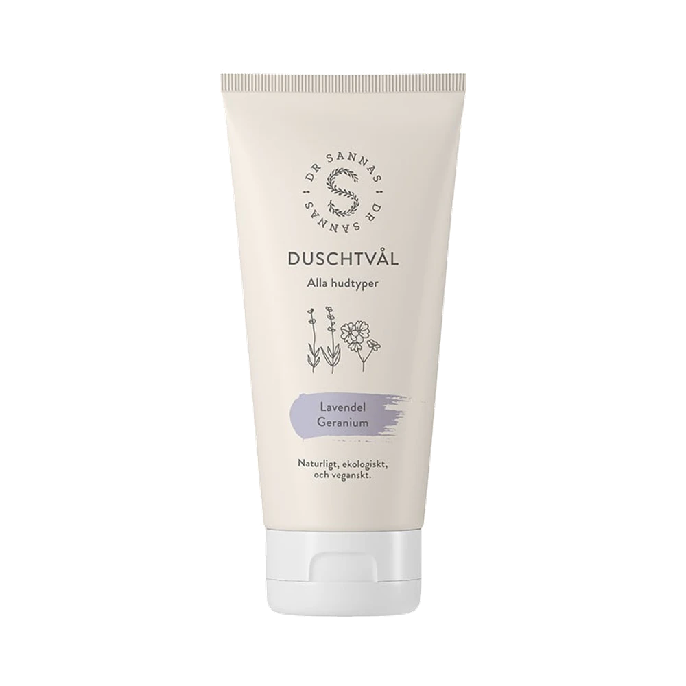Dr Sannas Lavendel/geranium duschtvål 175 ml