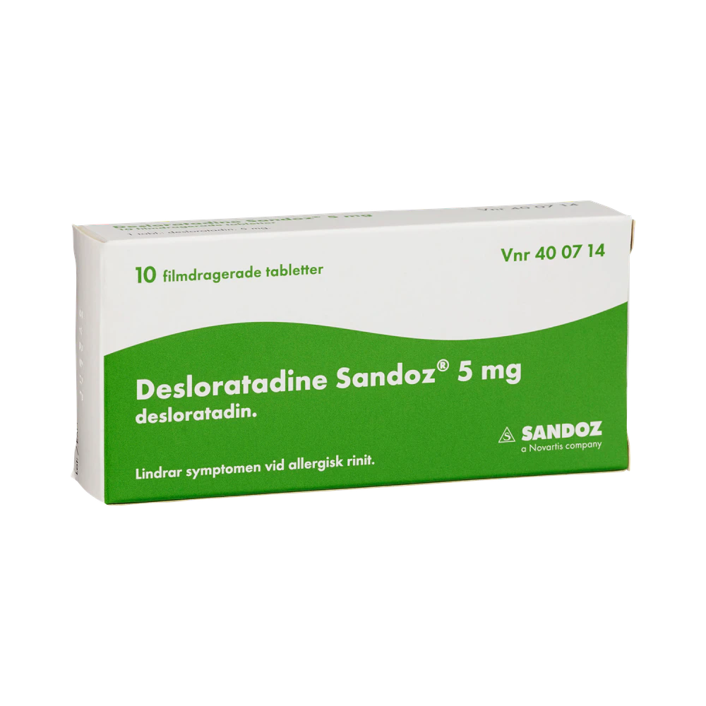 Sandoz Desloratadine 5 mg filmdragerad tablett 10 st