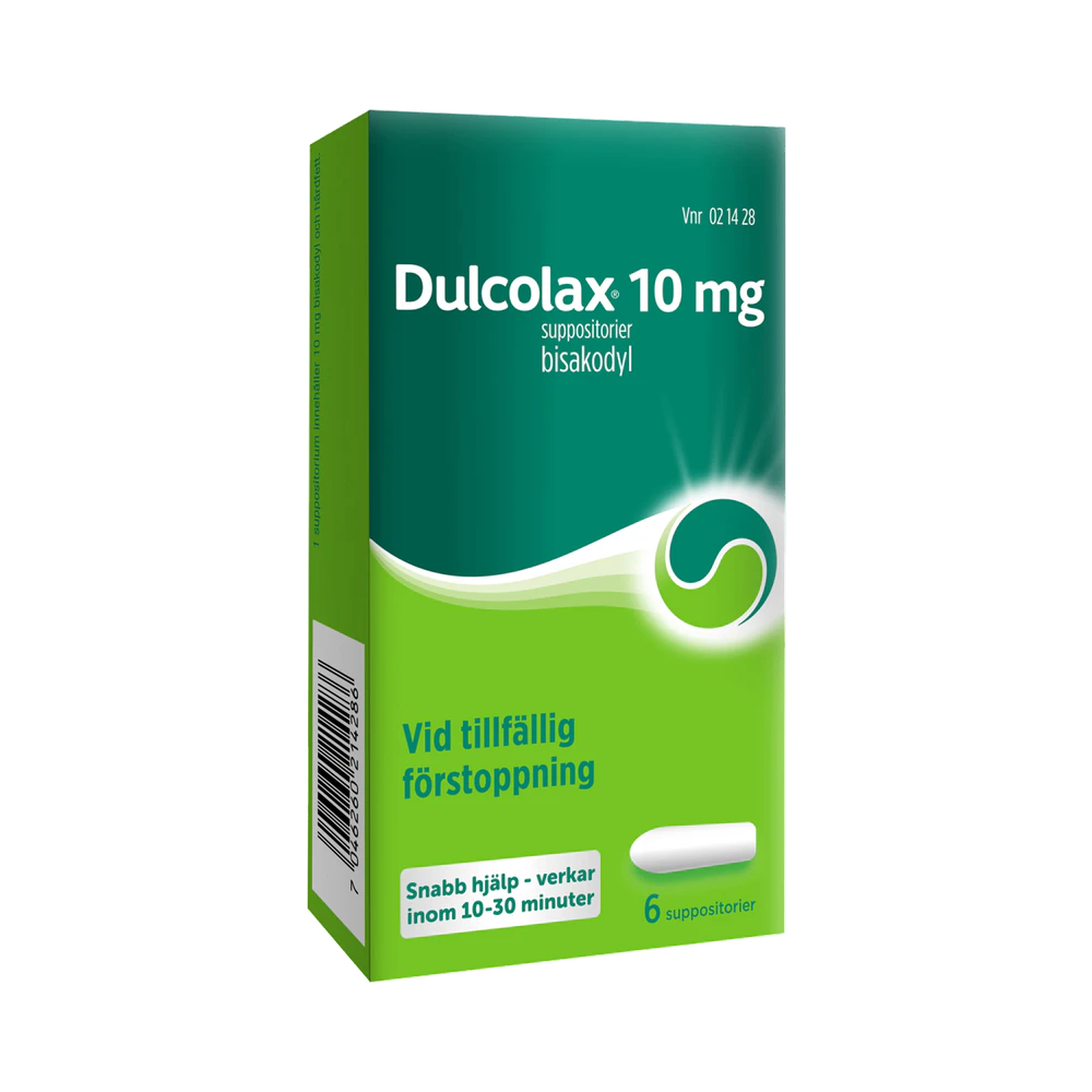Dulcolax 10 mg suppositorium 6 st