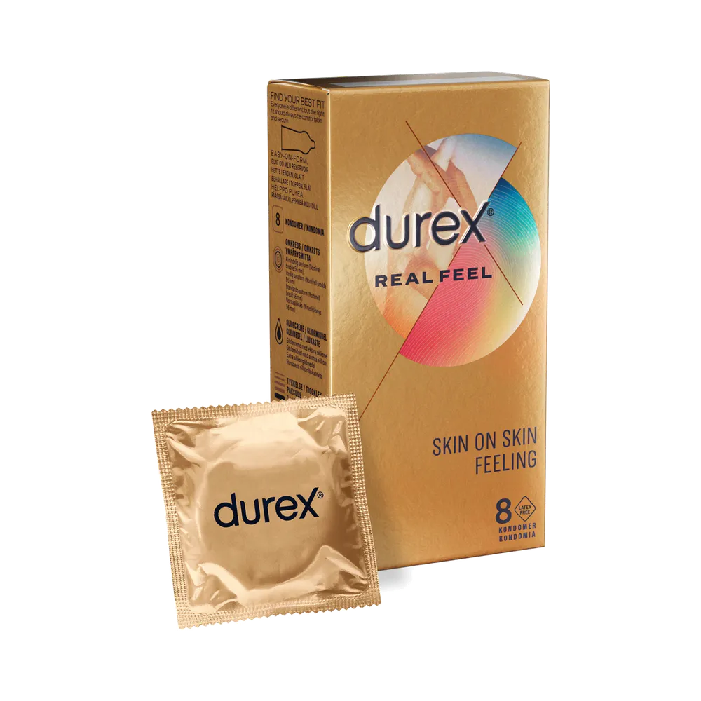 Durex Real Feel kondomer 8 st