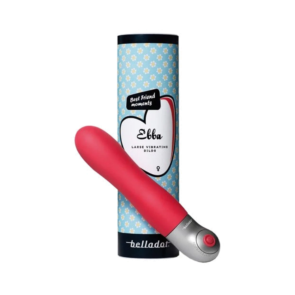Belladot Ebba Large Röd vibrerande dildo 155 mm