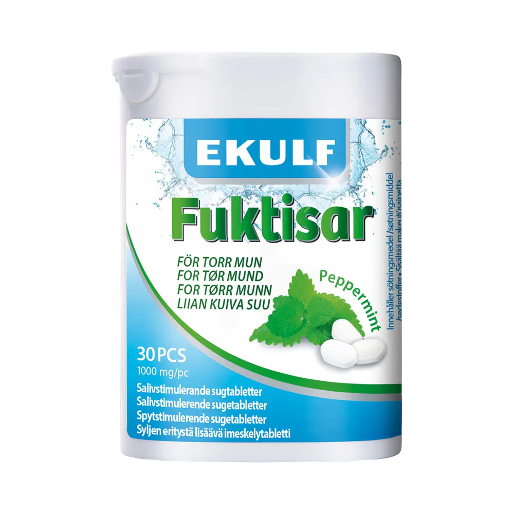 Ekulf Fuktisar Peppermint sugtabletter 30 st