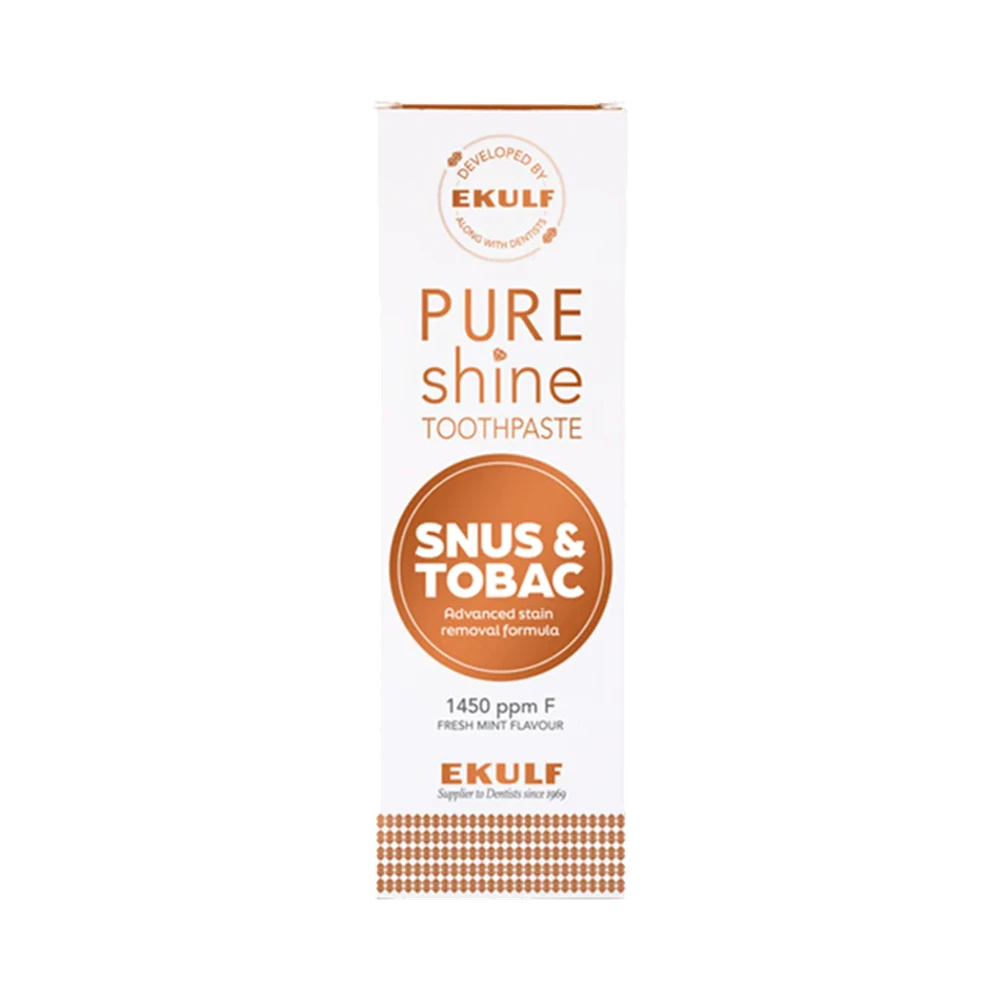 Ekulf Pure Shine Snus & Tobac tandkräm 75 ml