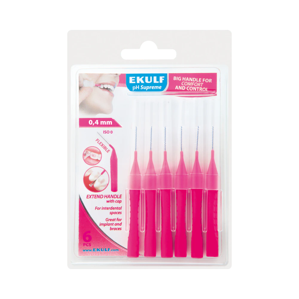 Ekulf pH Supreme 0,4 mm mellanrumstandborste 6 st