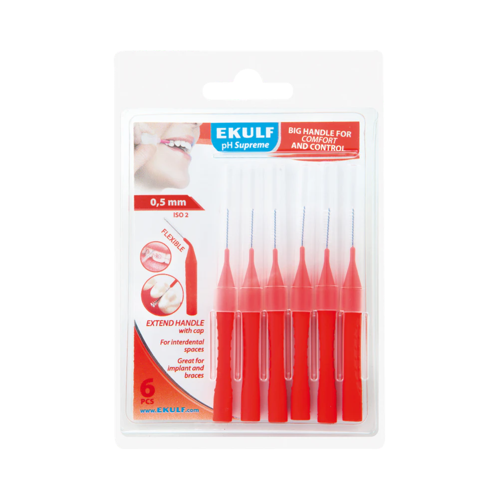 Ekulf pH Supreme 0,5 mm mellanrumstandborste 6 st