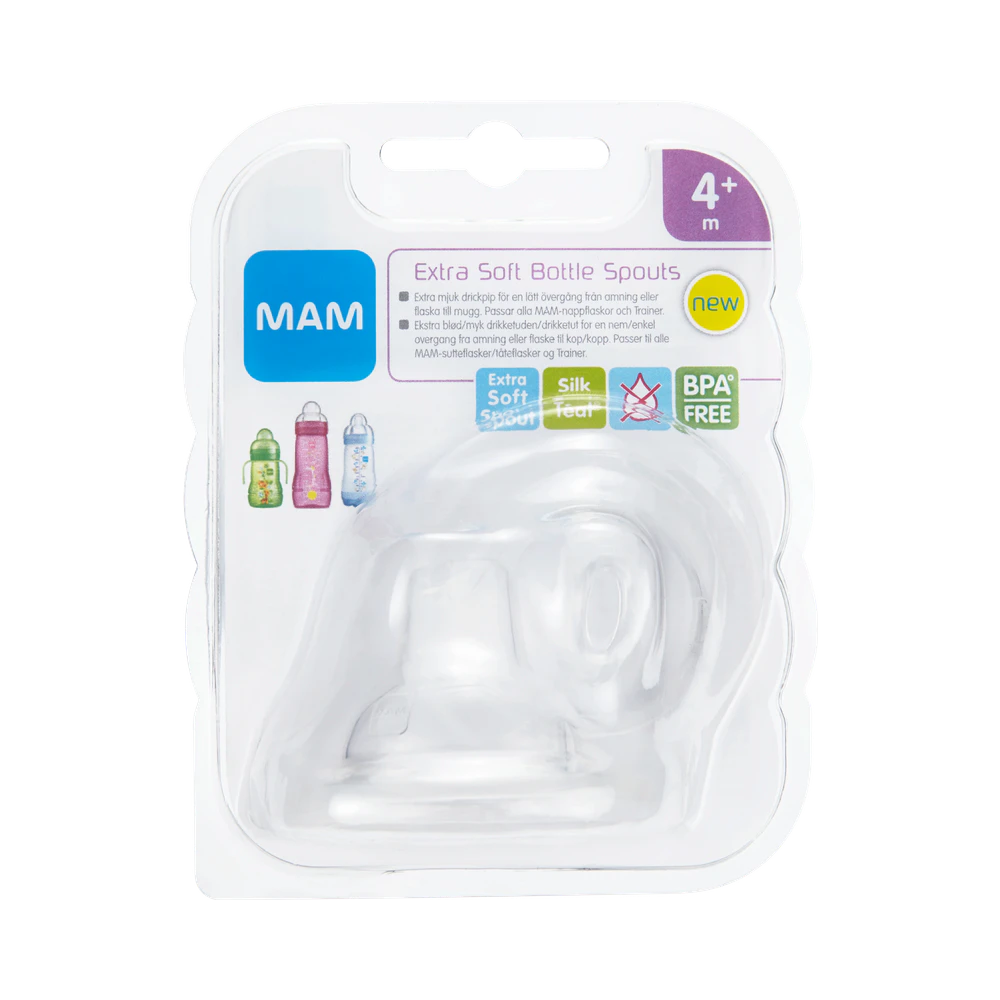 MAM Extra Soft 4 mån+ drickpip 2 st