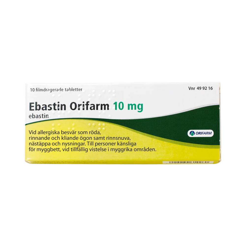 Orifarm Ebastin 10 mg filmdragerade tabletter 10 st