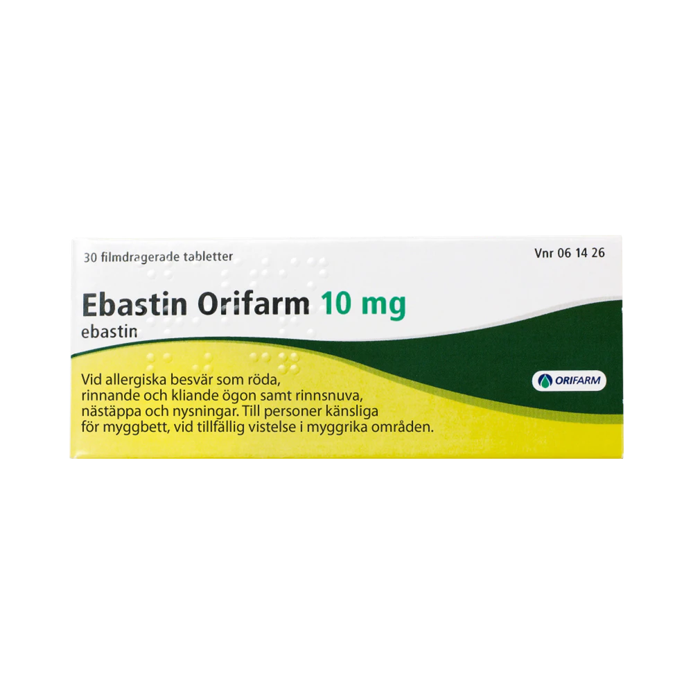 Orifarm Ebastin 10 mg filmdragerade tabletter 30 st