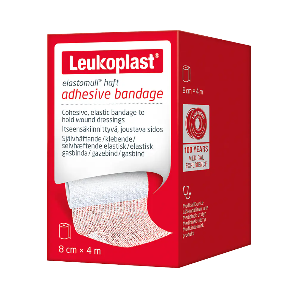 Leukoplast Elastomull Haft 8 cm x 4 m fixeringslinda 1 st