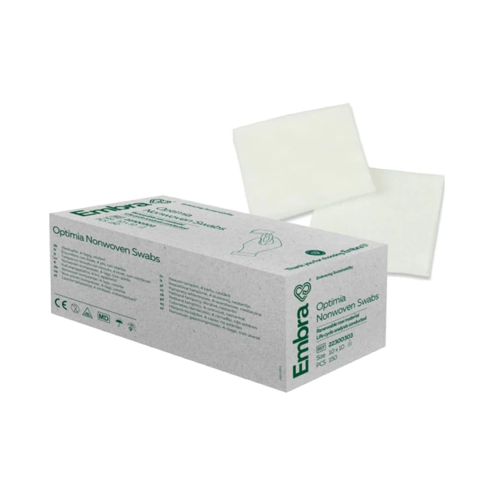 Embra Nonwoven Osteril 4 lager 10 x 10 cm kompress 150 st
