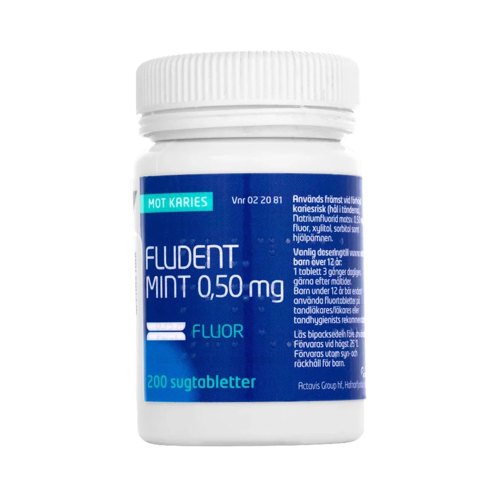 Fludent mint 0,5 mg sugtablett 200 st