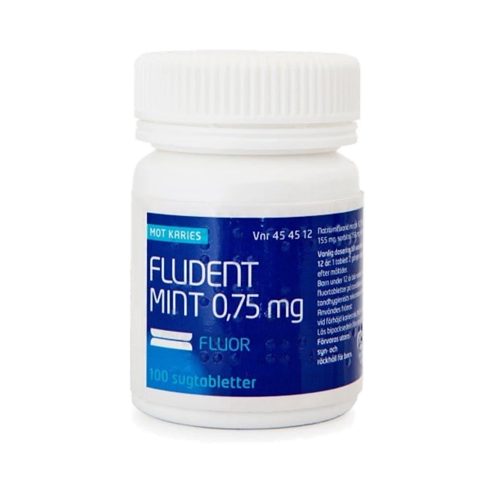 Fludent Mint 0,75 mg sugtablett 100 st