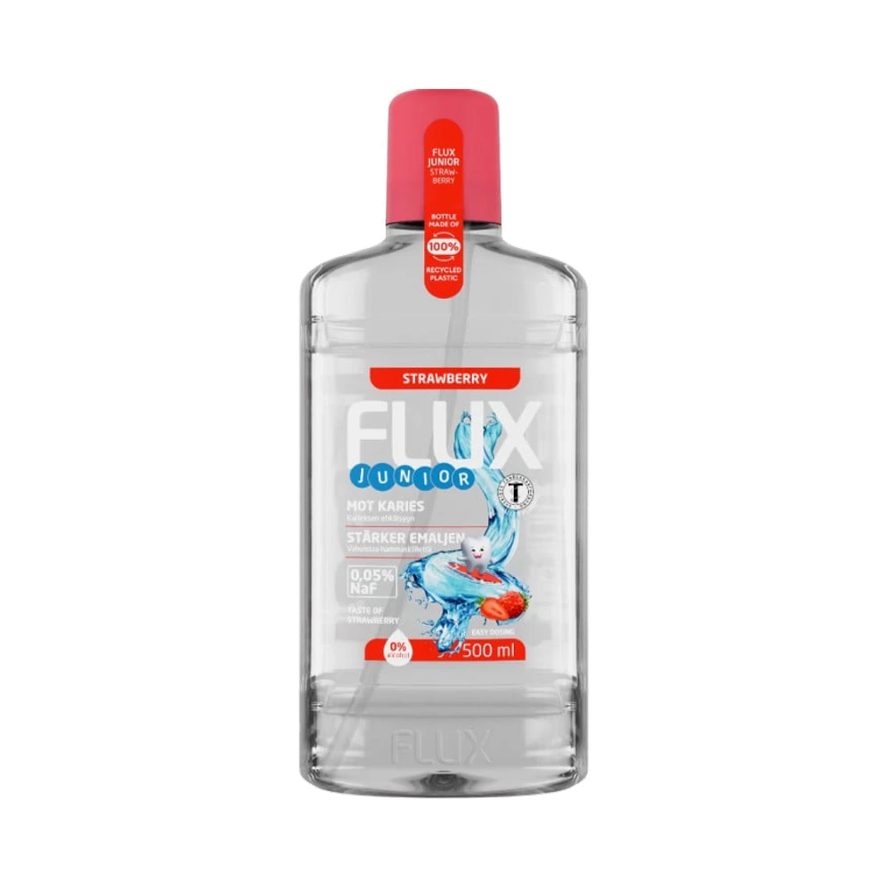 Flux Junior Strawberry 0,05 % fluorskölj 500 ml